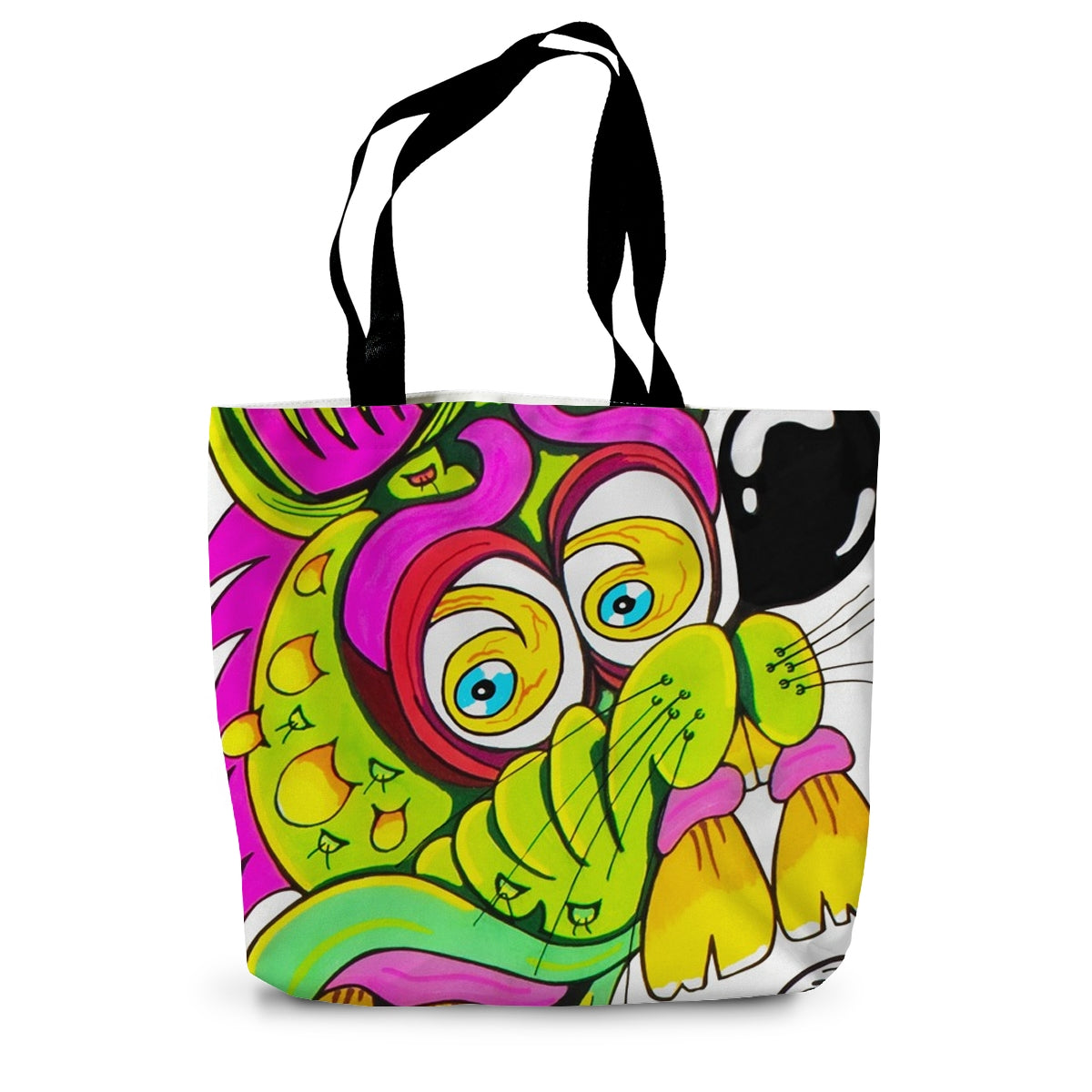 Crazy Rat Canvas Tote Bag