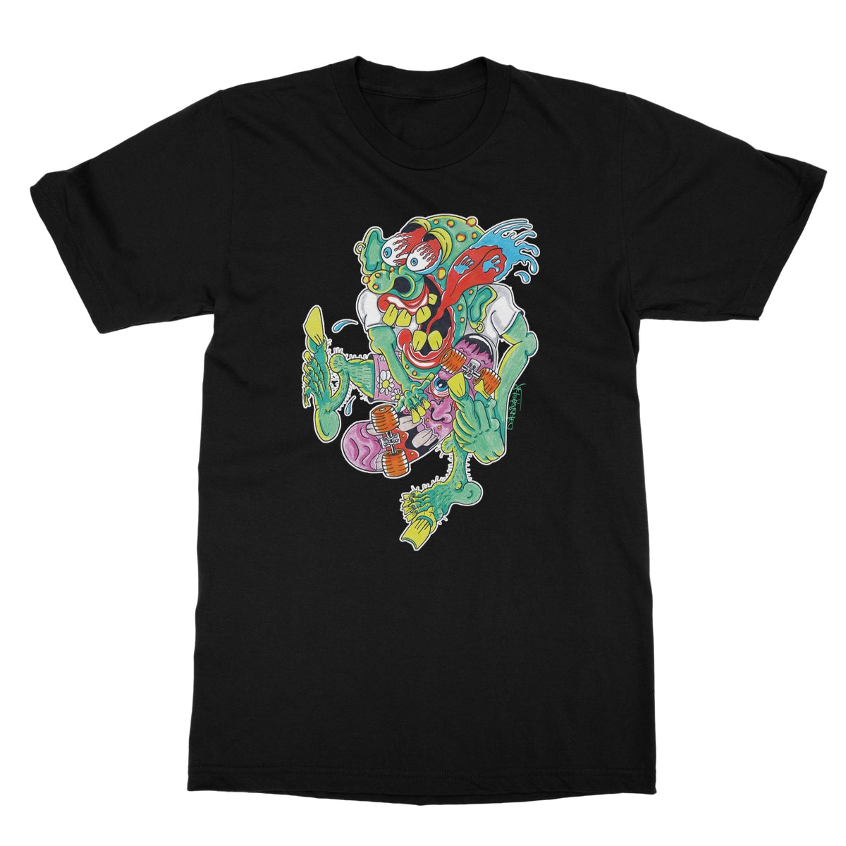 Sk8er Punk Softstyle T-Shirt | Skater Artist | Punkrock | Punk | DekDisaster Art
