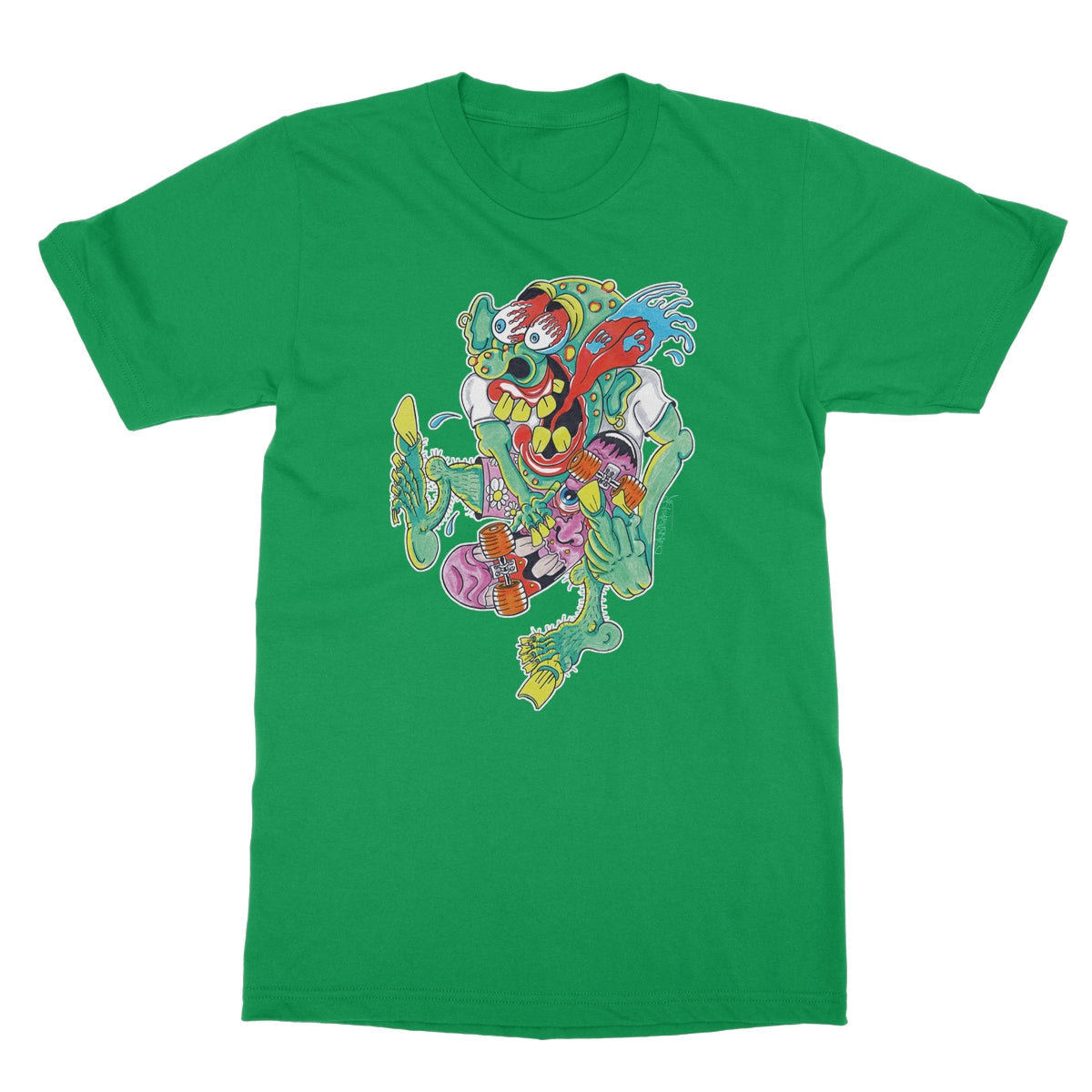 Sk8er Punk Softstyle T-Shirt | Skater Artist | Punkrock | Punk | DekDisaster Art