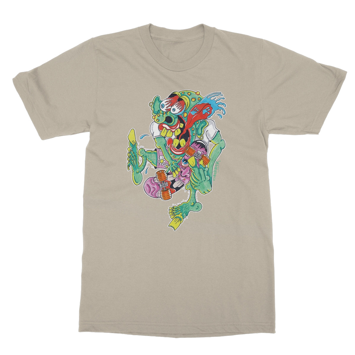 Sk8er Punk Softstyle T-Shirt | Skater Artist | Punkrock | Punk | DekDisaster Art
