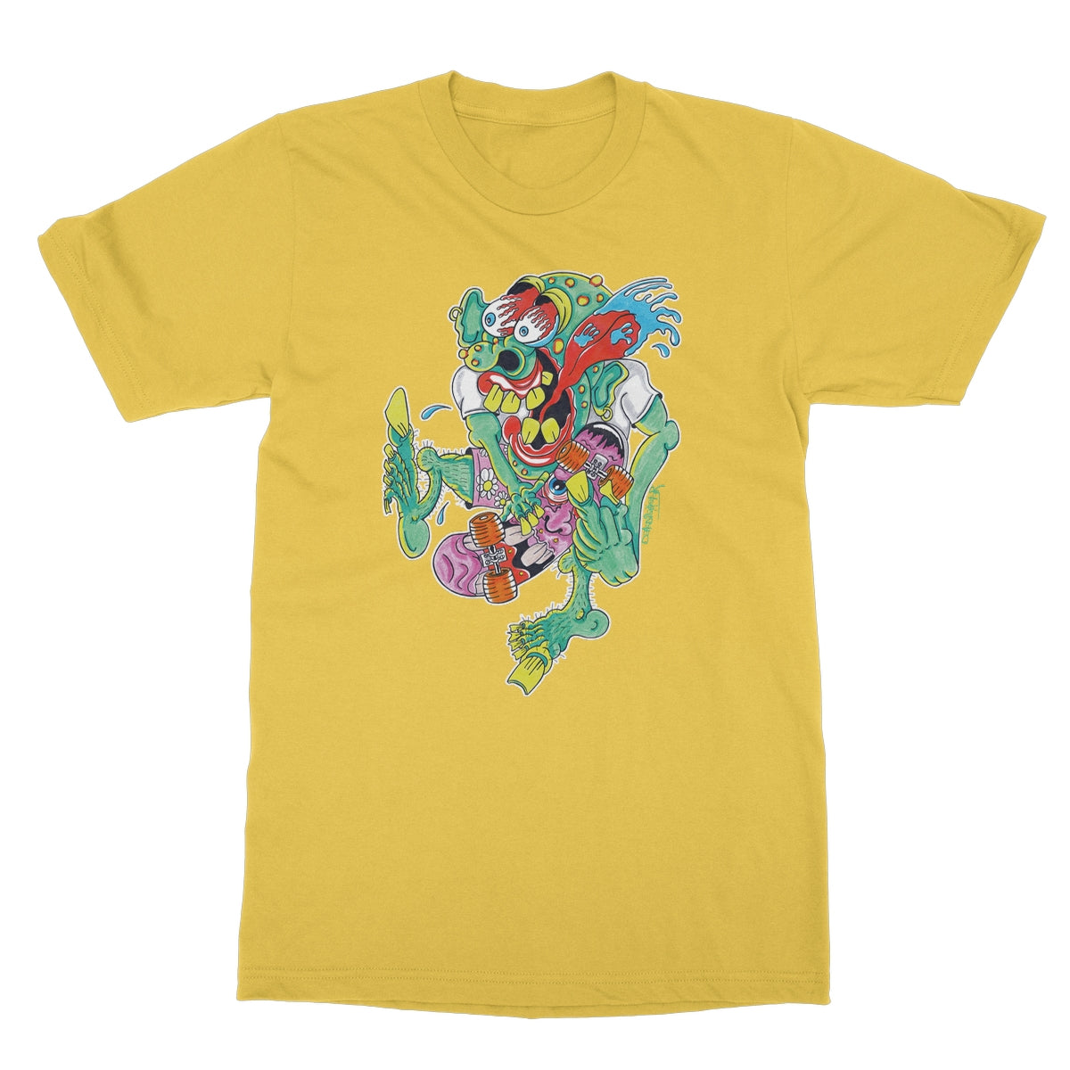 Sk8er Punk Softstyle T-Shirt | Skater Artist | Punkrock | Punk | DekDisaster Art