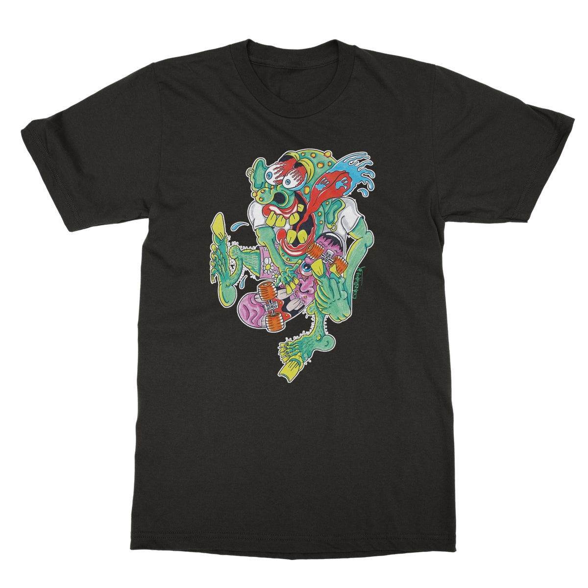 Sk8er Punk Softstyle T-Shirt | Skater Artist | Punkrock | Punk | DekDisaster Art