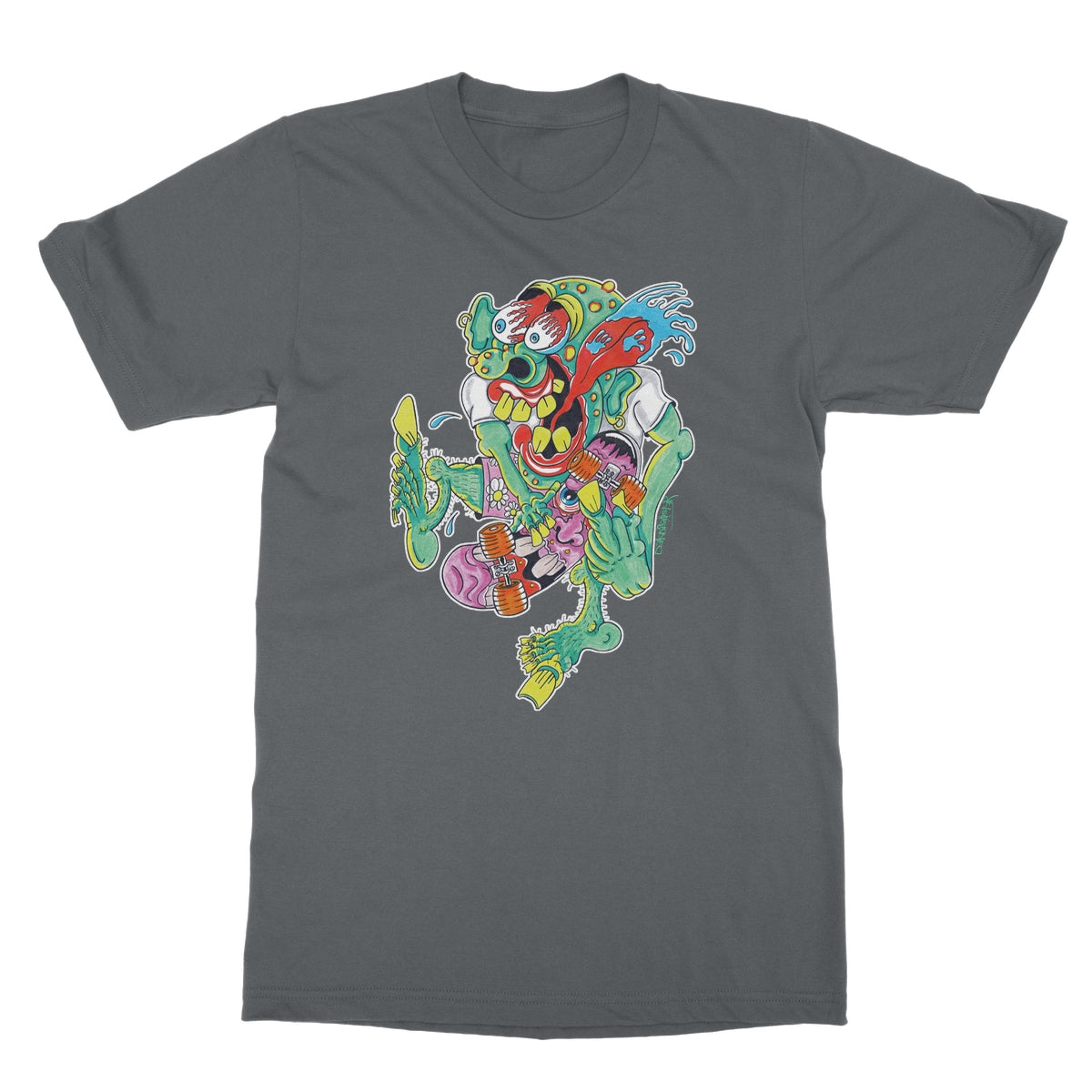 Sk8er Punk Softstyle T-Shirt | Skater Artist | Punkrock | Punk | DekDisaster Art