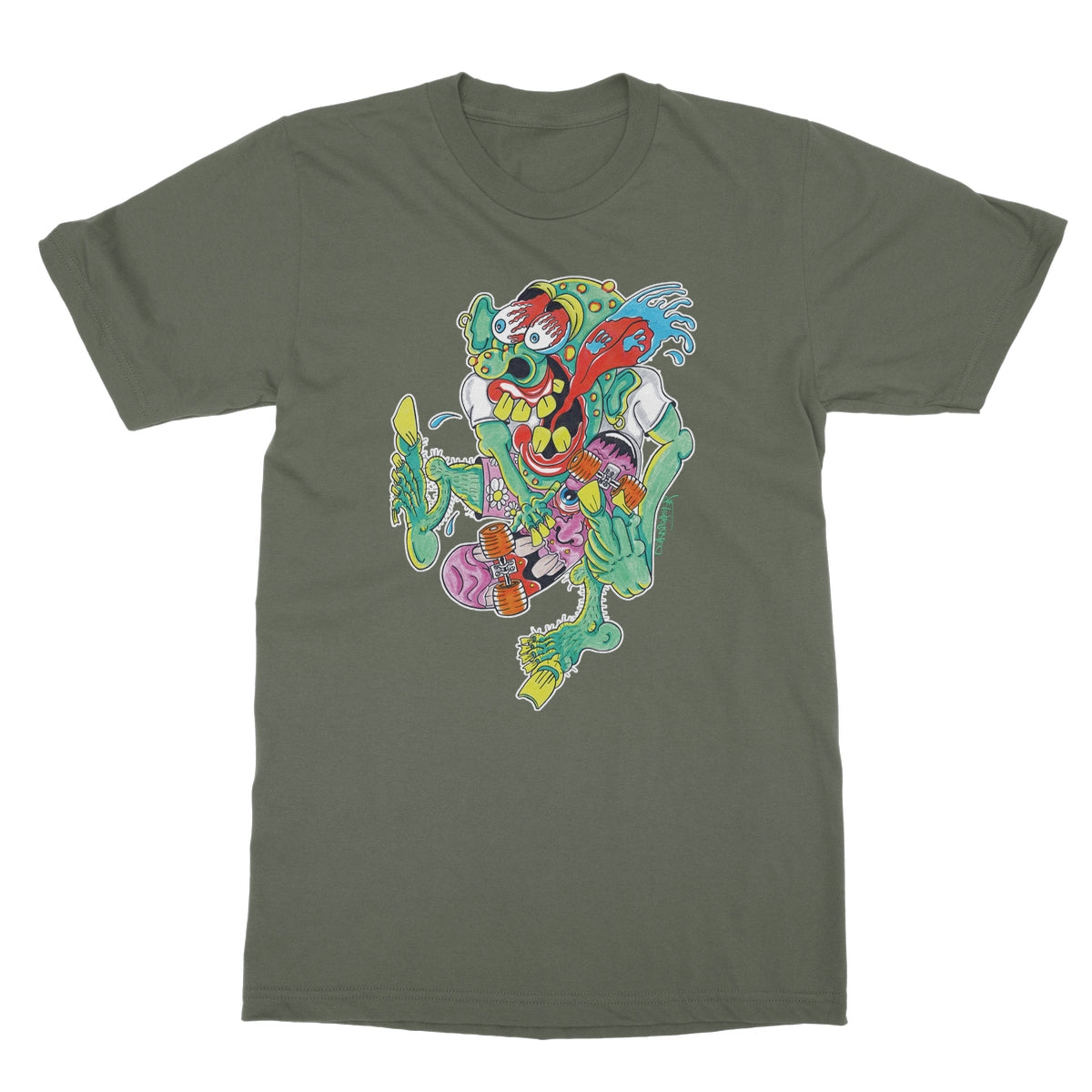 Sk8er Punk Softstyle T-Shirt | Skater Artist | Punkrock | Punk | DekDisaster Art