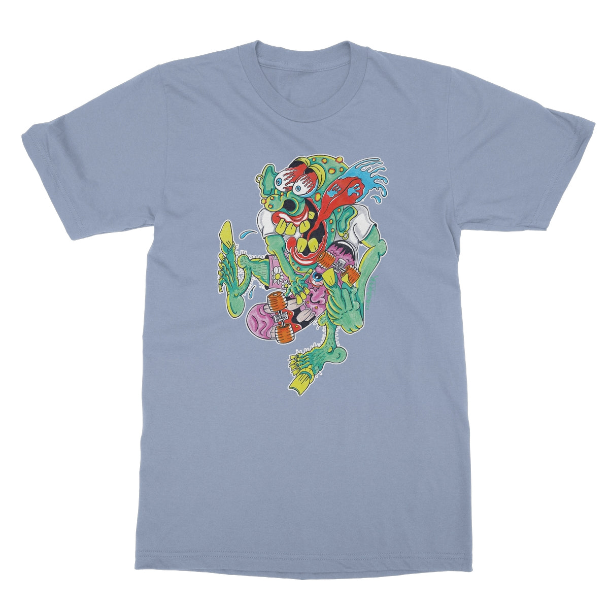 Sk8er Punk Softstyle T-Shirt | Skater Artist | Punkrock | Punk | DekDisaster Art