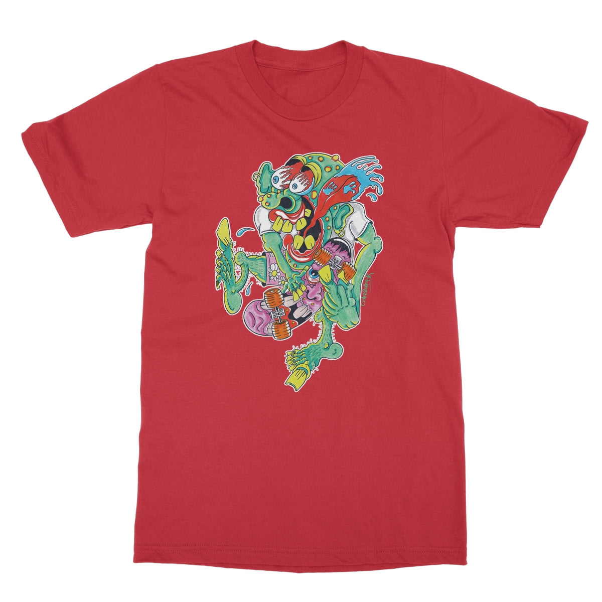 Sk8er Punk Softstyle T-Shirt | Skater Artist | Punkrock | Punk | DekDisaster Art