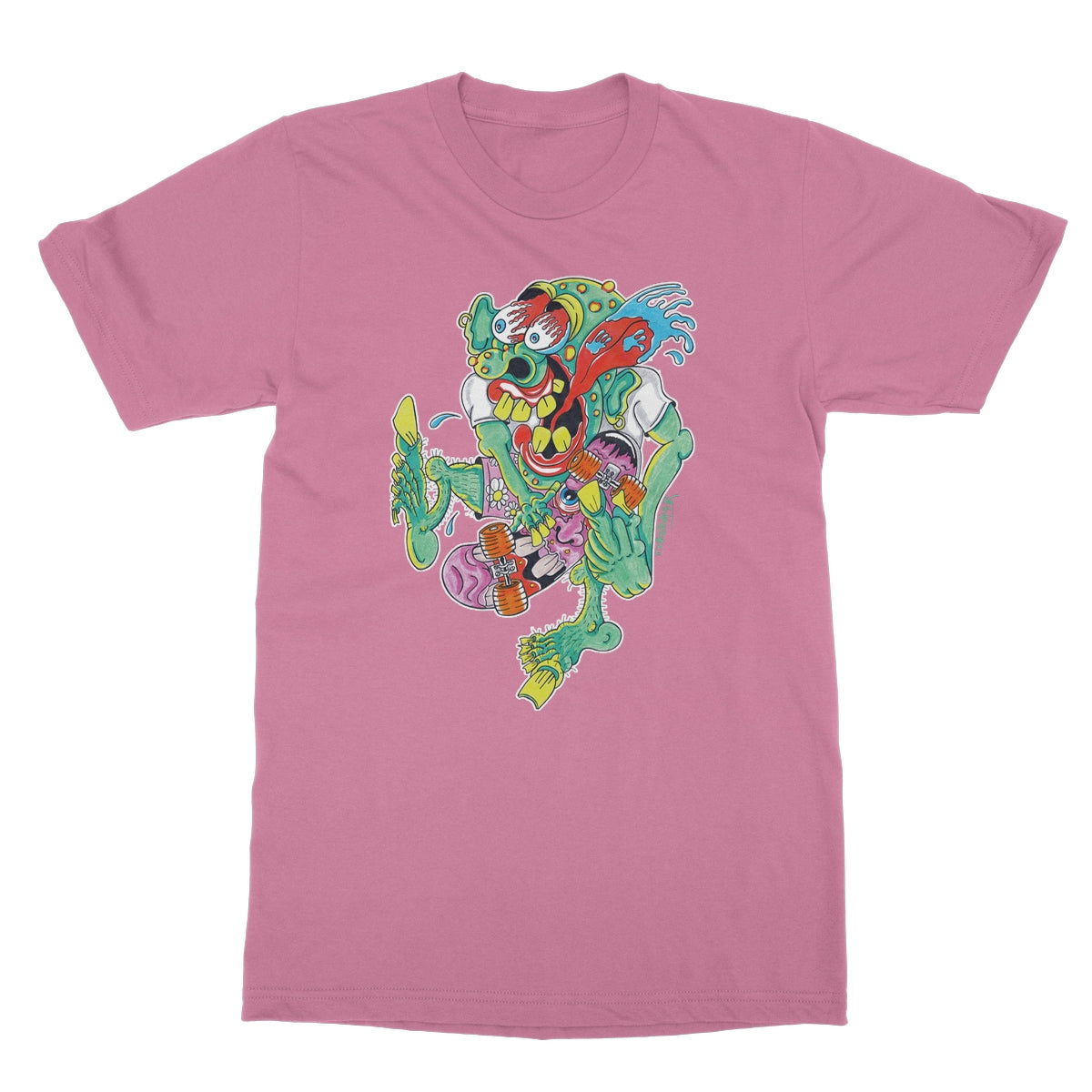 Sk8er Punk Softstyle T-Shirt | Skater Artist | Punkrock | Punk | DekDisaster Art