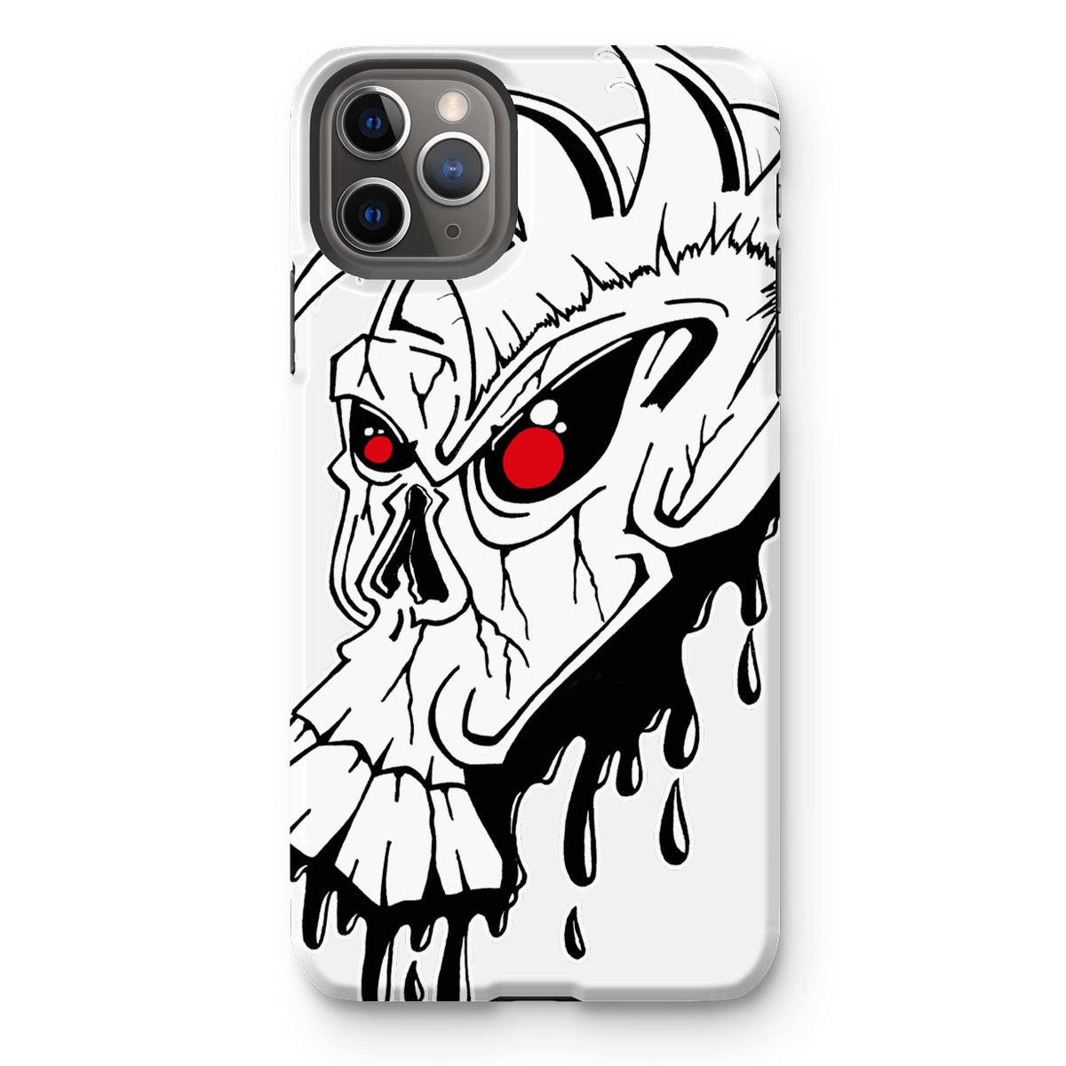 Red Eye Skully Skull  Tough Phone Case