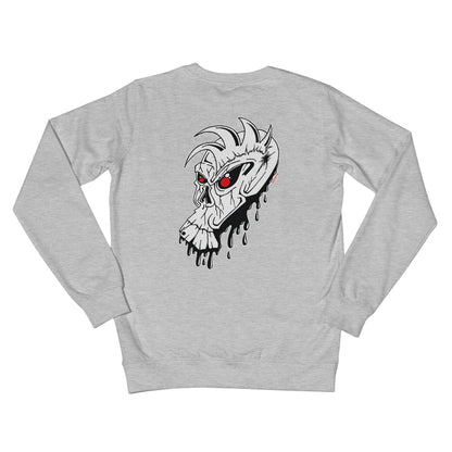 Red Eye Skully Skull  Crew Neck Sweatshirt