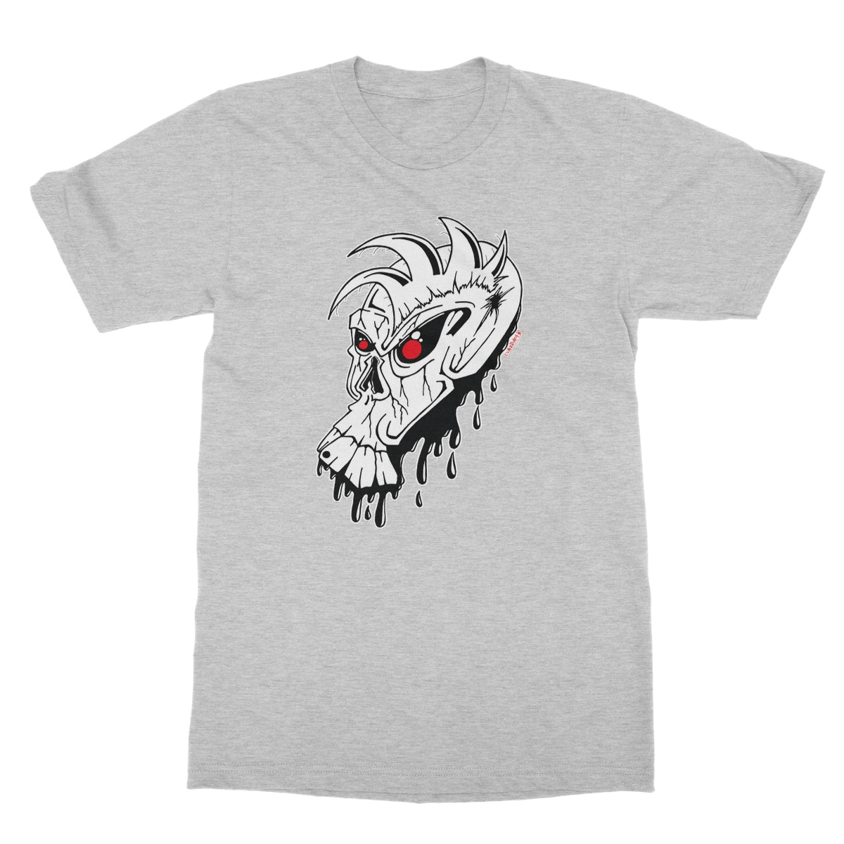 Red Eye Skully Skull  Softstyle T-Shirt