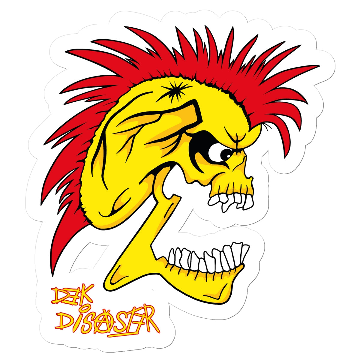 Dekdisaster Skull Sticker