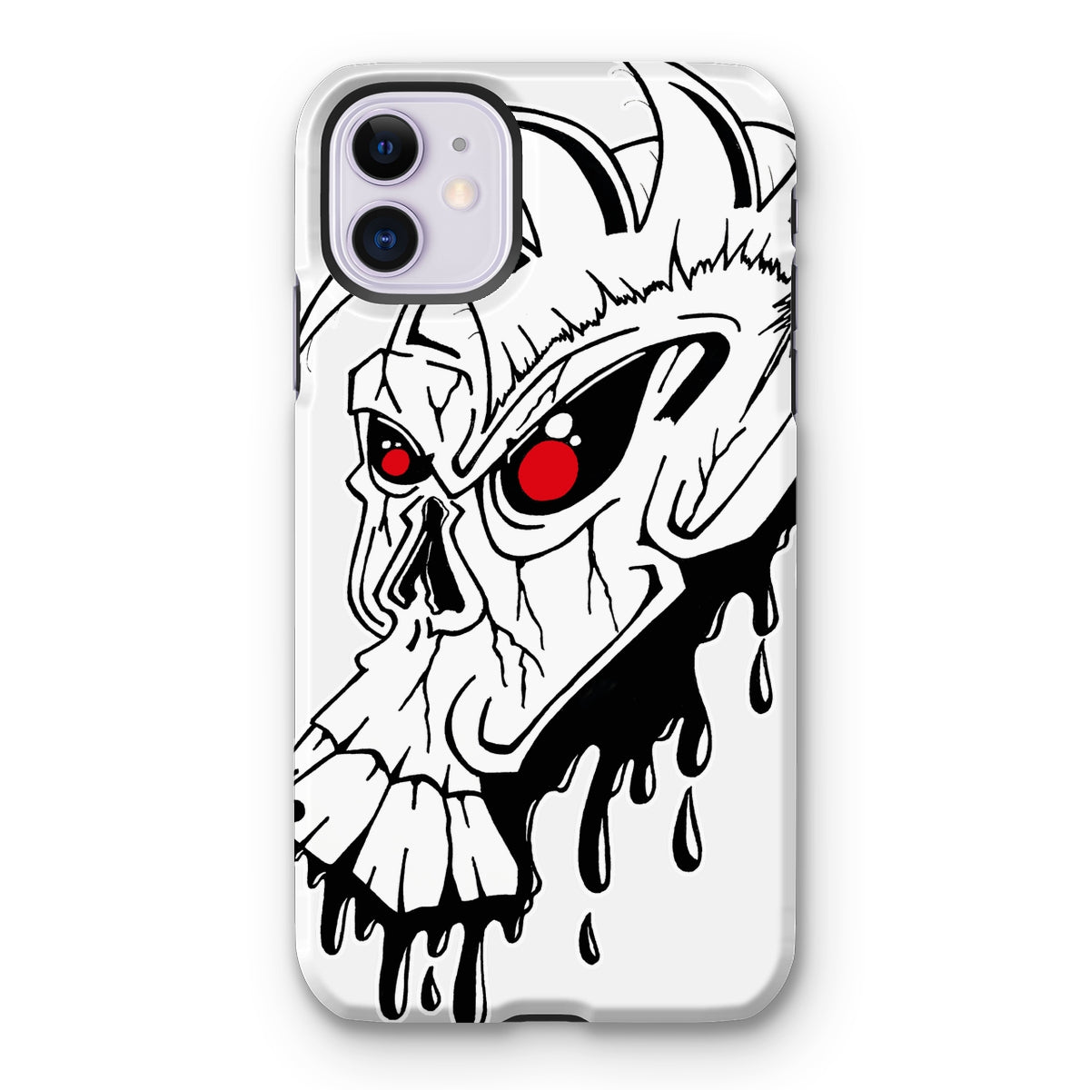 Red Eye Skully Skull  Tough Phone Case