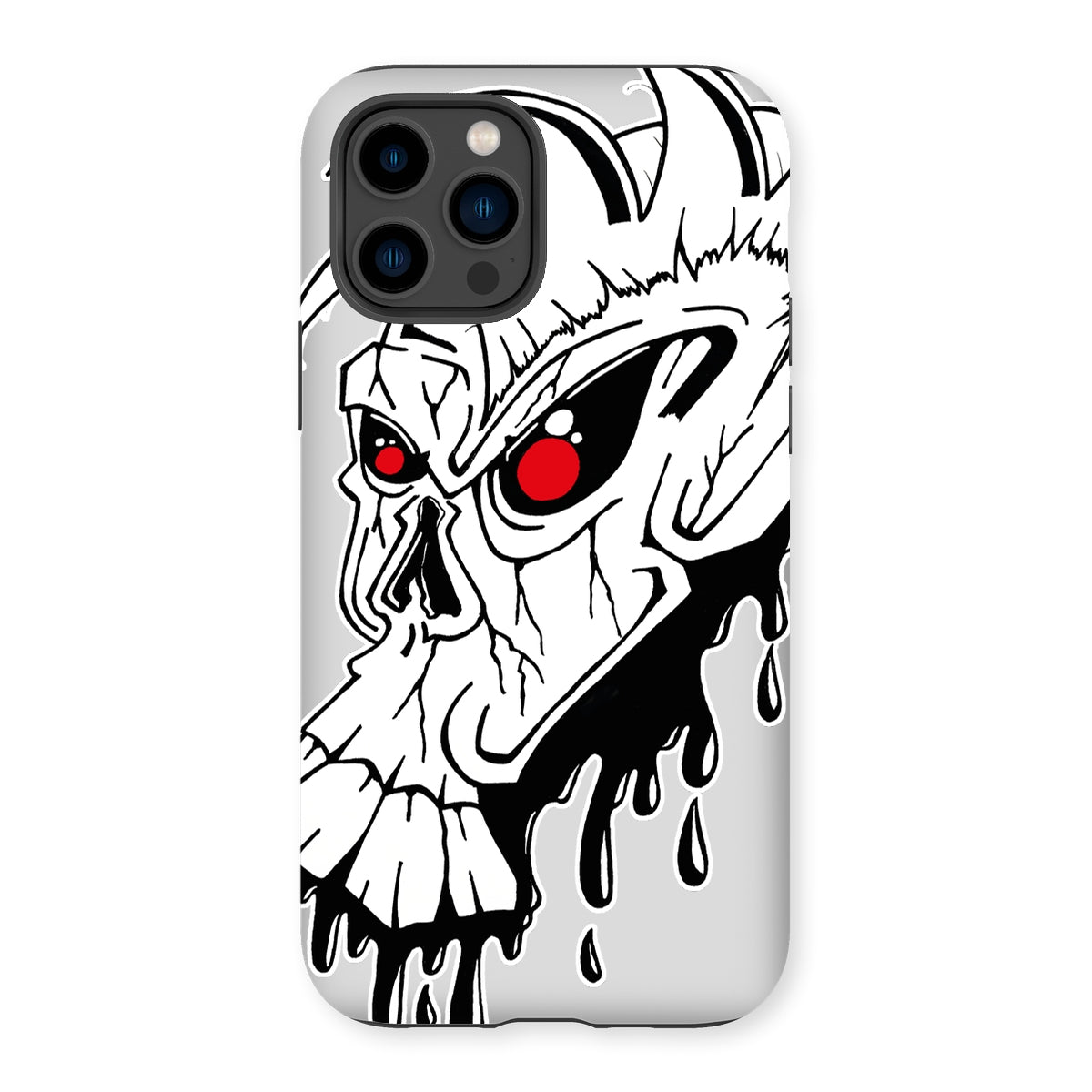 Red Eye Skully Skull  Tough Phone Case