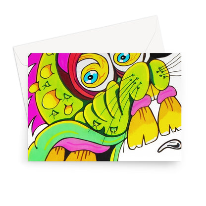 Crazy Rat Greeting Card