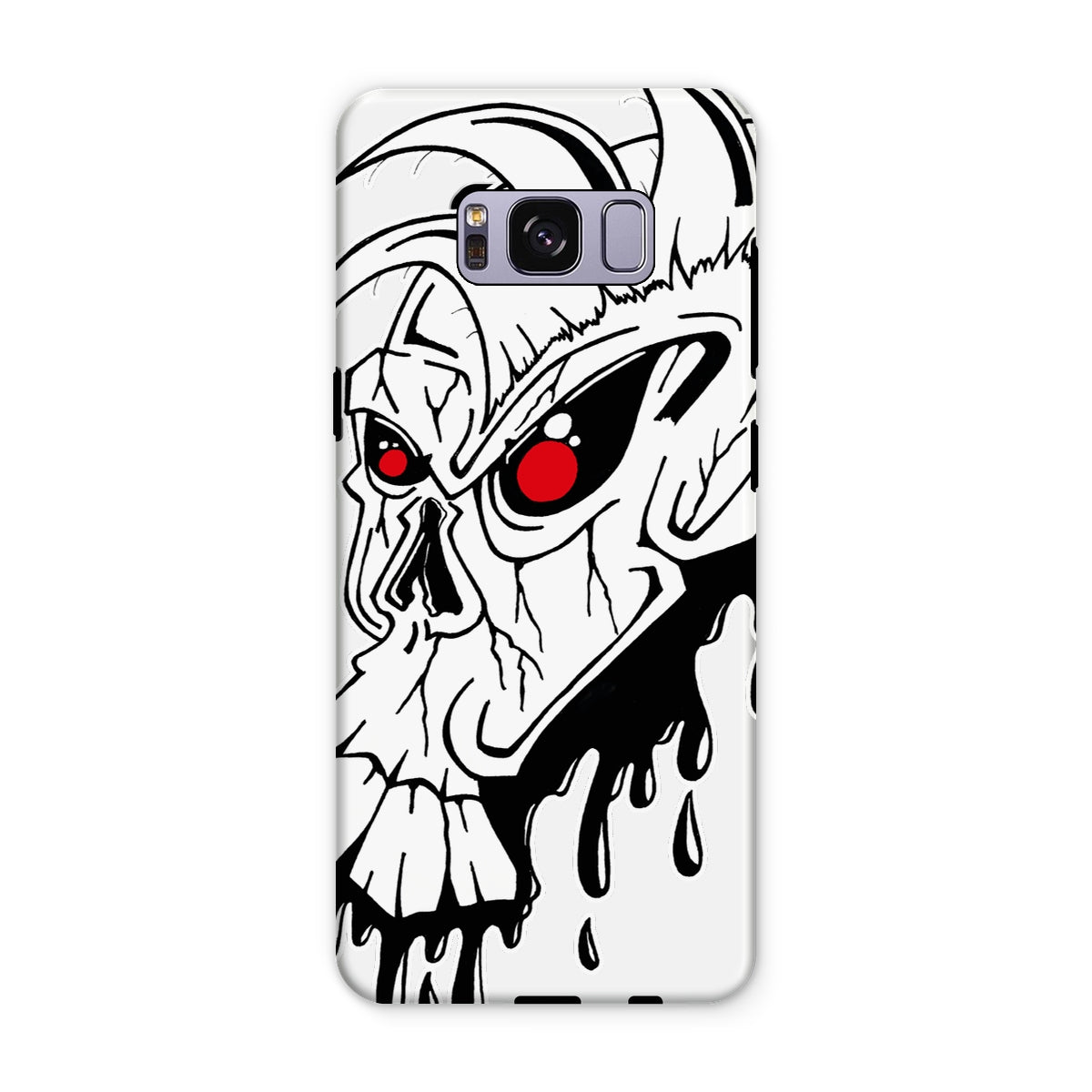 Red Eye Skully Skull  Tough Phone Case