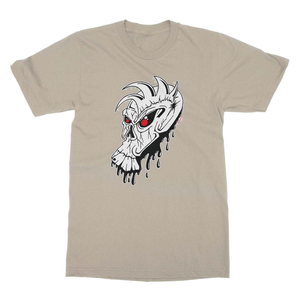 Red Eye Skully Skull  Softstyle T-Shirt