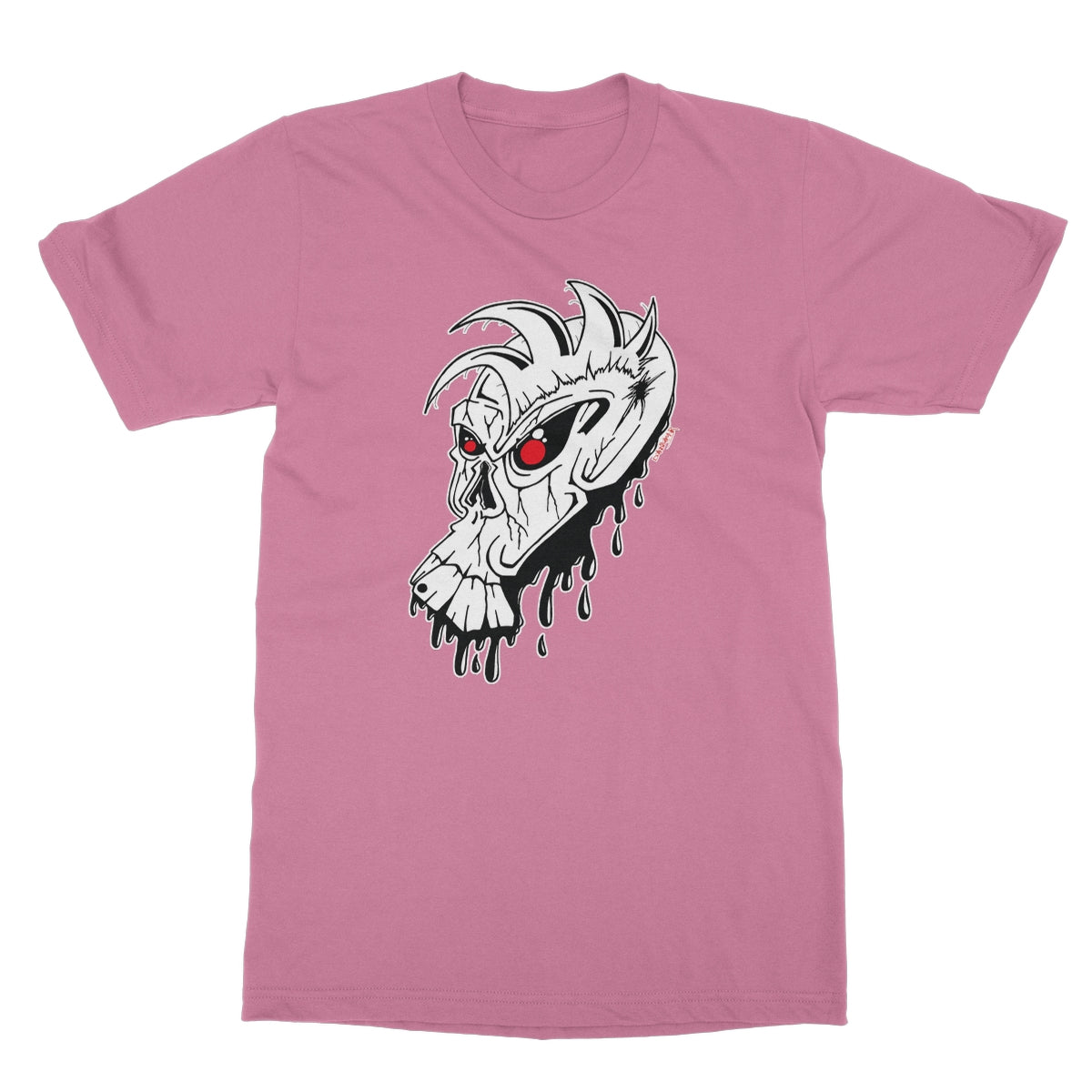 Red Eye Skully Skull  Softstyle T-Shirt