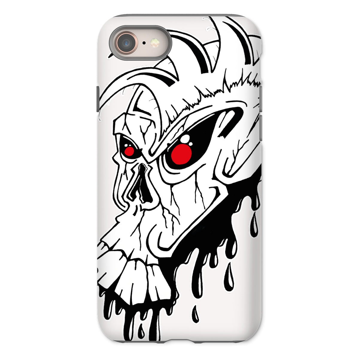 Red Eye Skully Skull  Tough Phone Case