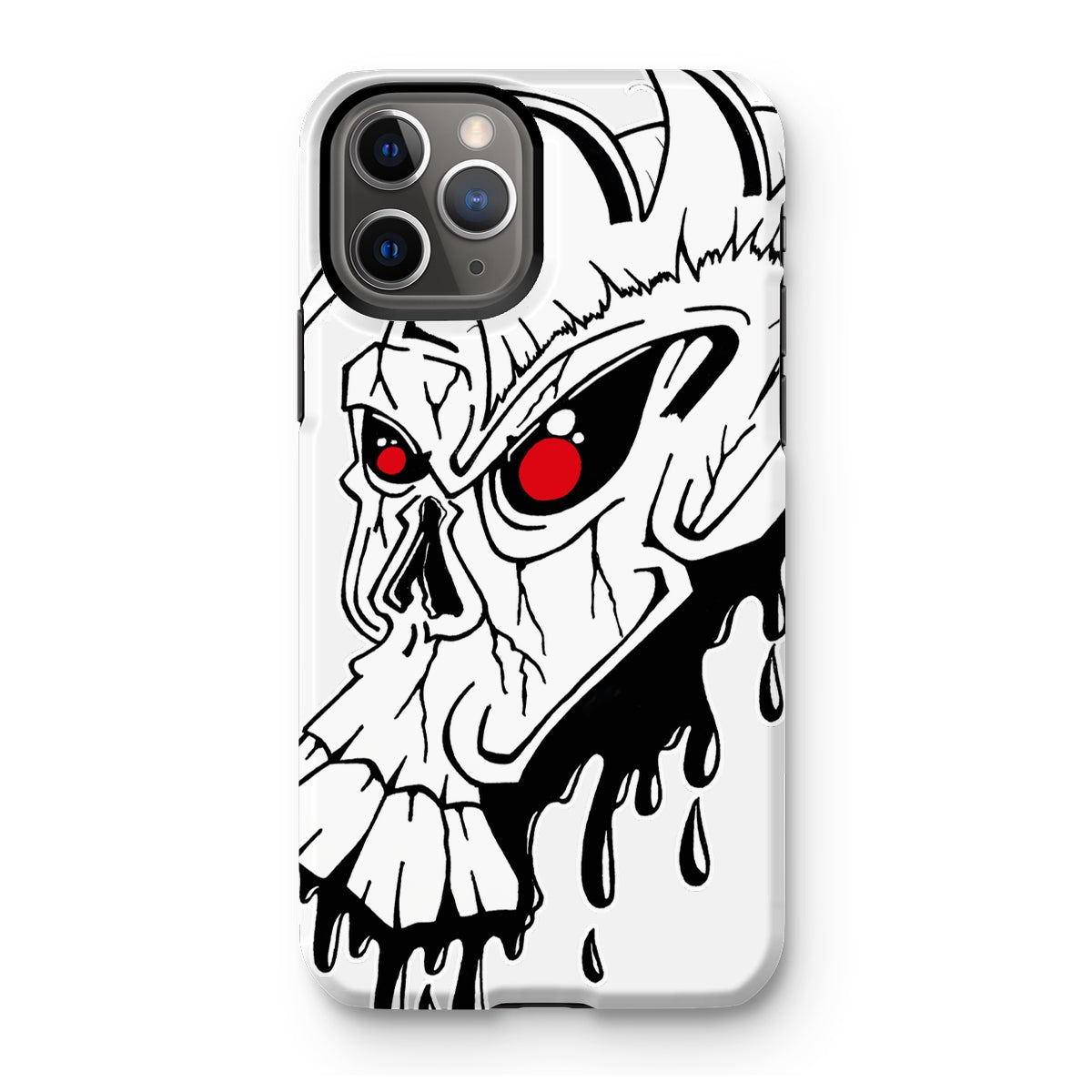 Red Eye Skully Skull  Tough Phone Case