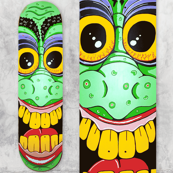 Skateboard – Green Face