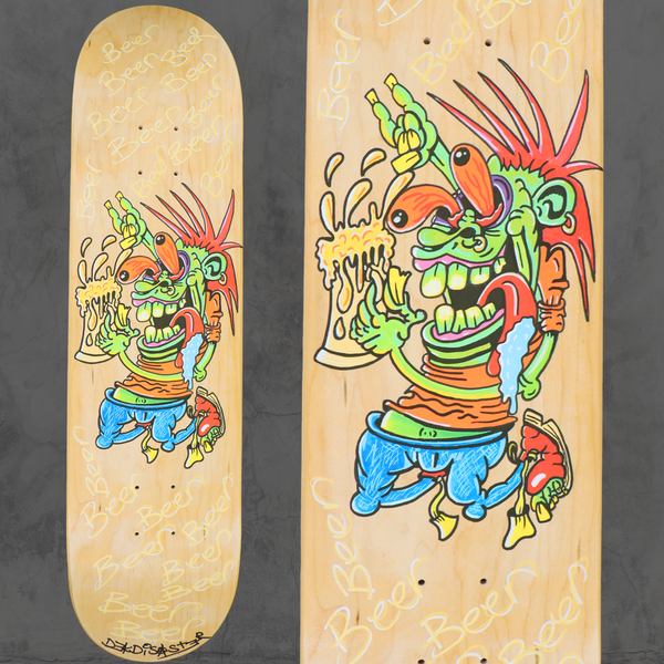 Beer-Punk Rock-Monster – Skateboard